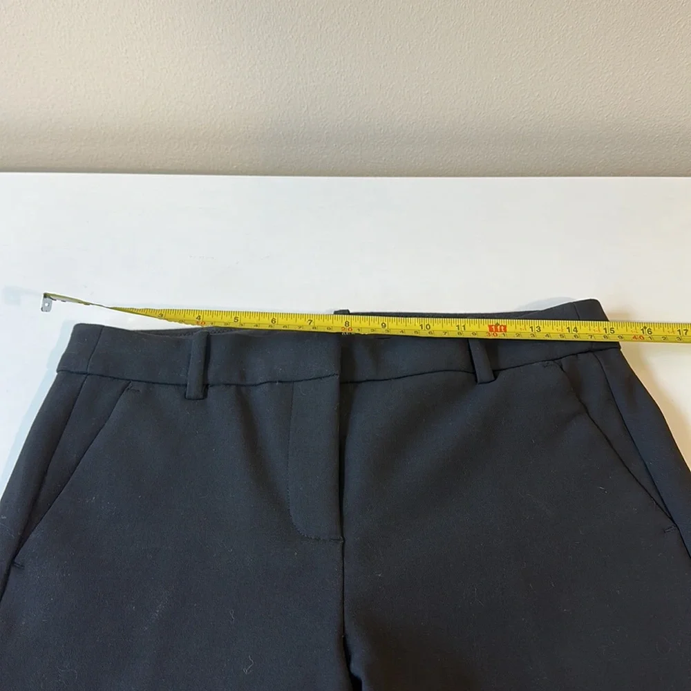 J Crew Black High Rise Crop Peyton Pant in Four Way Stretch EUC Size 4